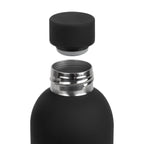 Termo de acero inoxidable personalizado de 520 ml con acabado rubber, doble pared y cerrado al vacío para empresas.