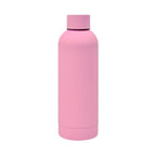 Termo de acero inoxidable personalizado de 520 ml con acabado rubber, doble pared y cerrado al vacío para empresas.