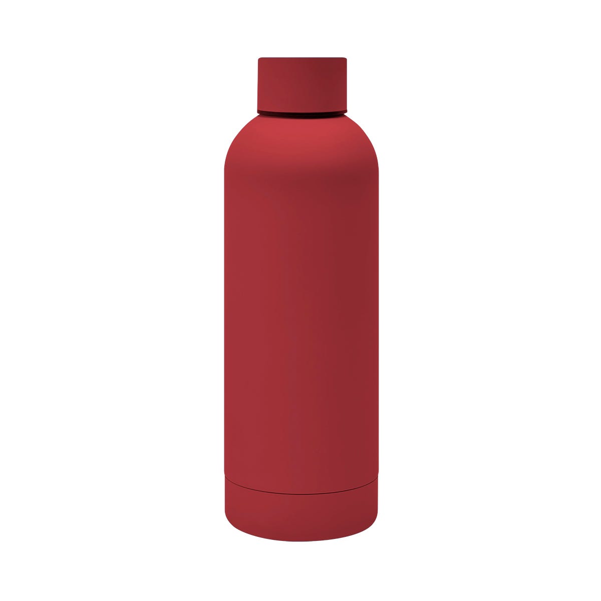Termo de acero inoxidable personalizado de 520 ml con acabado rubber, doble pared y cerrado al vacío para empresas.