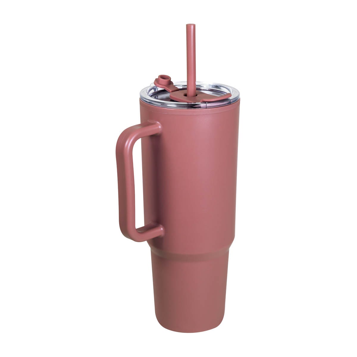 Termo promocional personalizado de 1130 ml con popote, doble pared y tapa push para empresas y eventos corporativos.