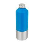 Cilindro metálico personalizado de aluminio reciclado de 750 ml con tapa de rosca para empresas.