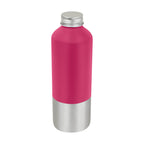 Cilindro metálico personalizado de aluminio reciclado de 750 ml con tapa de rosca para empresas.