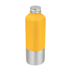 Cilindro metálico personalizado de aluminio reciclado de 750 ml con tapa de rosca para empresas.
