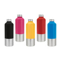 Cilindro metálico personalizado de aluminio reciclado de 750 ml con tapa de rosca para empresas.