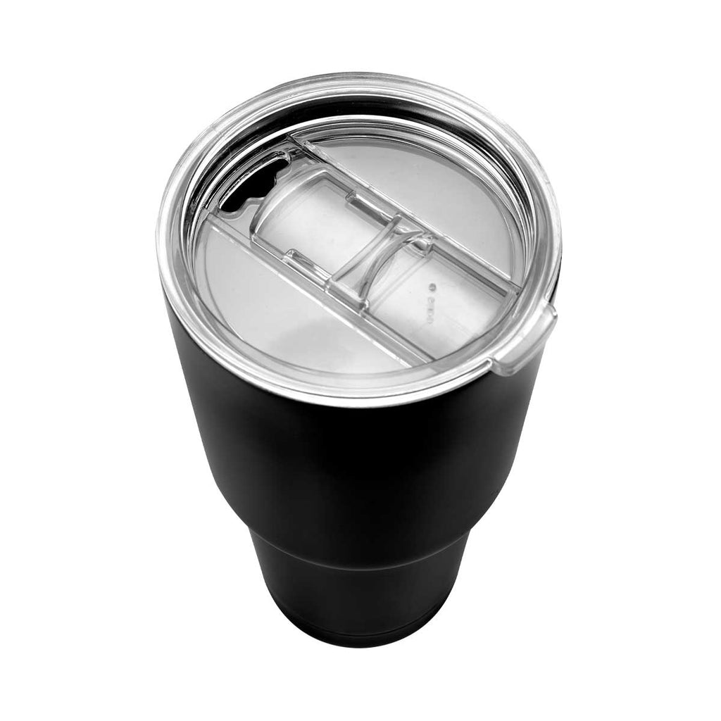 Termo de acero inoxidable personalizado de 850 ml con doble pared, cierre al vacío y caja individual para empresas.
