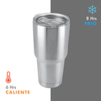 Termo de acero inoxidable personalizado de 850 ml con doble pared, cierre al vacío y caja individual para empresas.